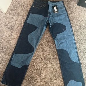 Relaxed Fit Swirl Jeans